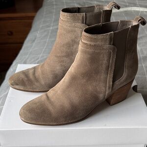 Vince Women's Grey Suede Ankle Boots